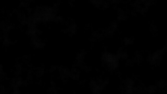 Dark Halftone Dot Matrix Texture Animation Loop Background Video