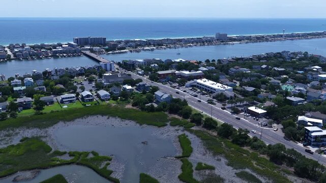Wrightsville Beach, NC coastal living in beach front and marsh front homes and real estate for summer vacation destination
