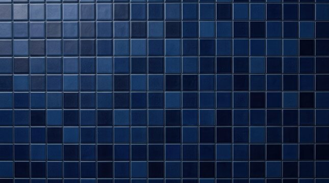 Blue ceramic tile grid pattern for a wall or floor surface.