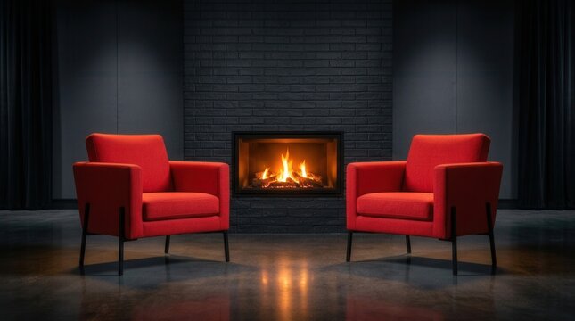 Industry leaders' fireside chat setting for networking and experience exchange.