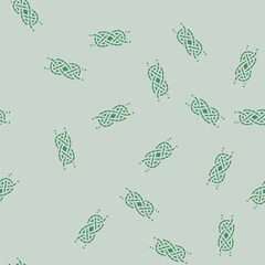 carrick bend nautical knot glyph vector seamless pattern. carrick bend nautical knot thin illustration © sevector