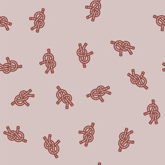 sheet bend nautical knot line seamless pattern sheet bend nautical knot thin line illustration © sevector