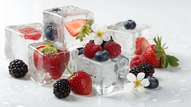 Fruit and ice