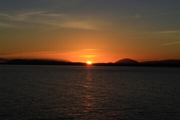 Fototapeta premium sunset at the beach
