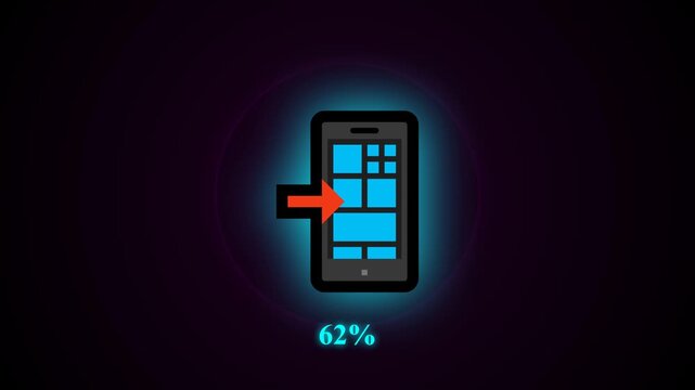 vector illustration of a mobile phone