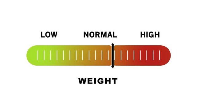 Dynamic weight adjustment scale interface featuring a smooth animated slider moving from low to settings for precision data visualization, user interface and interactive digital control systems
