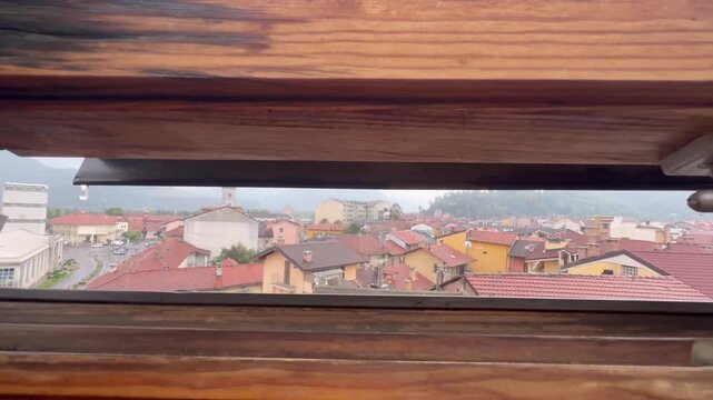 Italy, September 10, 2025. Borgo San Dalmazzo, Italy
Atmospheric video of a historic Italian town during a rainy day, filmed from an attic window.    Author: Djundiet A.
