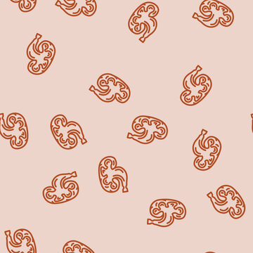 hydronephrosis urology line seamless pattern hydronephrosis urology thin line illustration