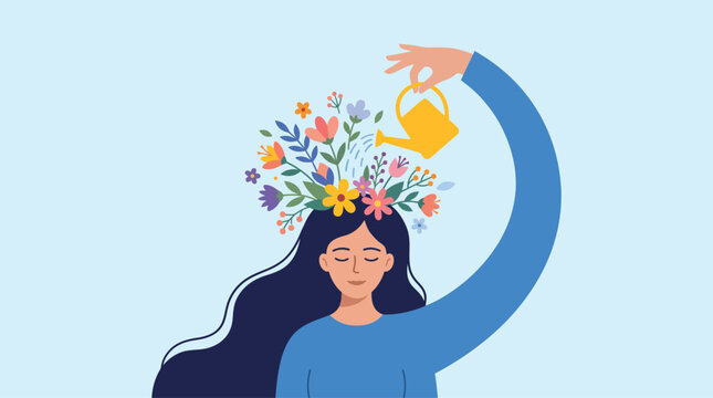 Celebrating world mental health day nurturing inner peace promoting wellbeing and fostering a supportive community for a brighter future for all