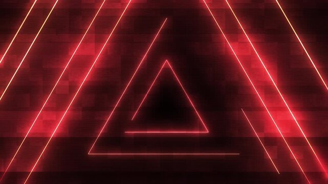 Retro neon shapes animation