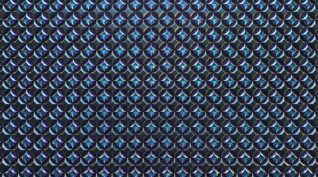 Seamless Diamond Cut Faceted Shape Pattern Background Geometric Repeating