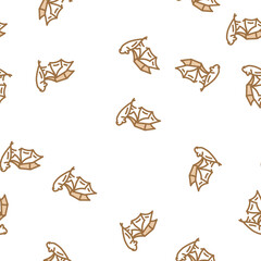 Fototapeta premium bat zoo animal vector seamless pattern bat zoo animal sign illustration