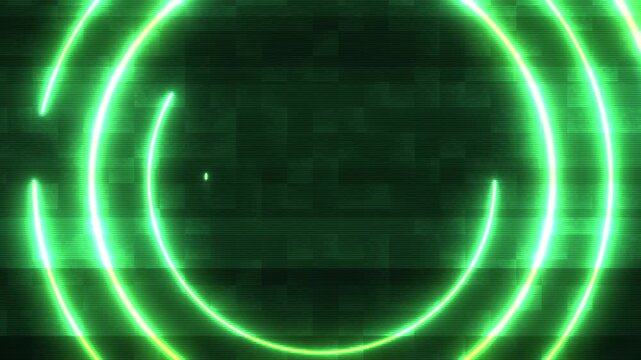 Retro neon shapes animation
