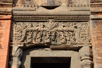Fototapeta premium ruined buddhist and hindu khmer temple (preah ko) in angkor in siem reap in cambodia 