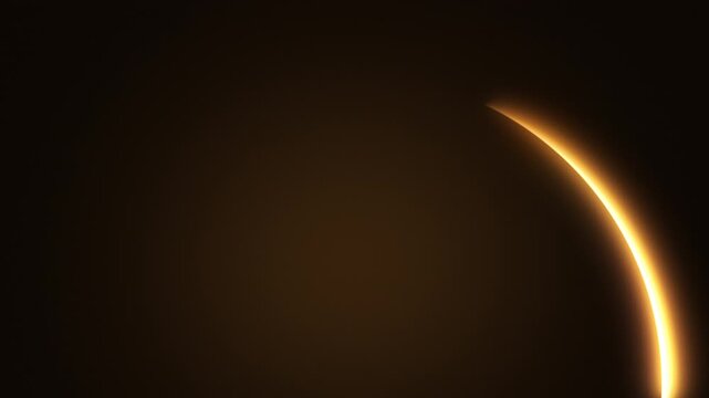 Neon arc of light animation