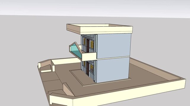 Modern Duplex Building 