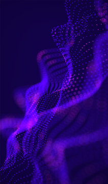 Ai tech background with abstract dot line pattern. Design education big data, future digital network, business connect and science concept for banner, web or presentation.