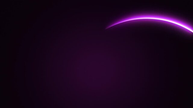 Neon arc of light animation