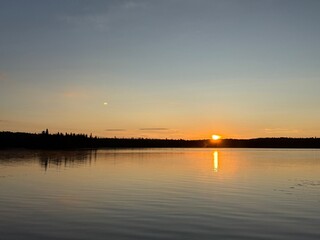 Fototapeta premium Summer sunshine in Mont Tremblant national park, Canada