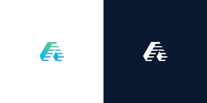Modern Abstract Letter A Logo Design with Gradient Colors for Corporate Brand Identity