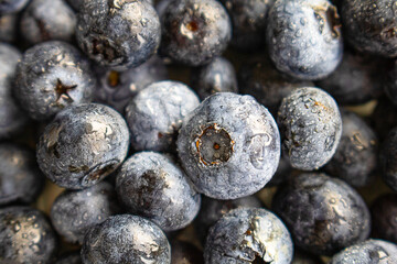 Fresh ripe blueberries close-up, berry texture Macro photo © Наталья Бабак