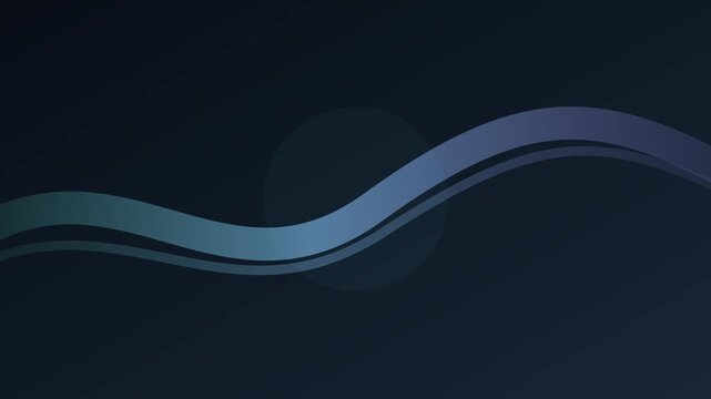Dark abstract glass flow bands motion background featuring elegant liquid waves of shimmering material in this professional digital video clip