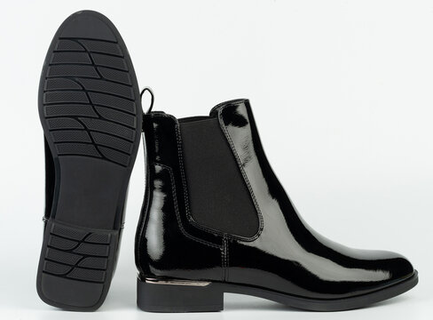 Elegant black woman shoes