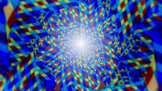 KALEIDOSCOPE CUBIC BLUE 4K 60FPS H264