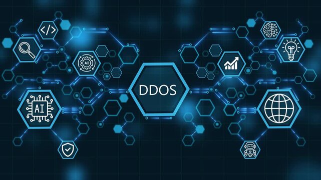  Team building analytics for digital SEO marketing data. Business, Technology, Internet and network concept. Webinar DDOS .4k video animation