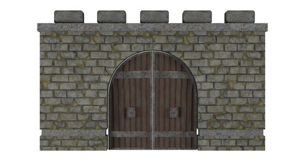 Gate Castle Walls Medieval Fortress Stone Entrance © G Graphic & Motion