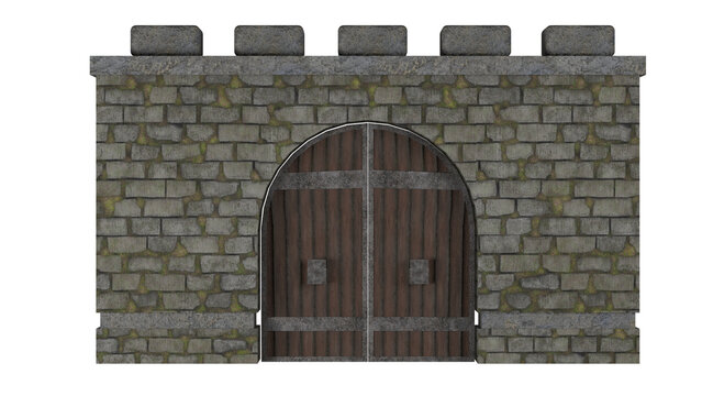 Gate Castle Walls Medieval Fortress Stone Entrance