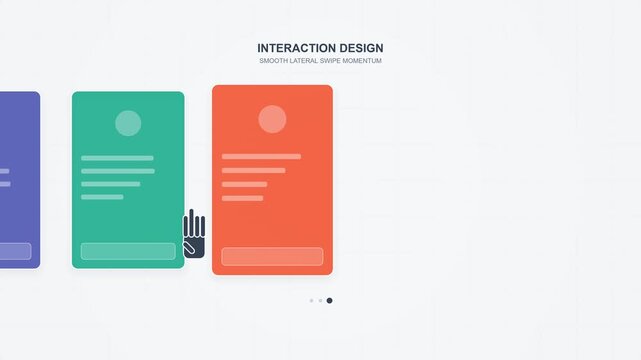 Smooth Lateral Swipe Interaction Design Concept