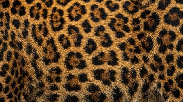 Fabric design and wrapping materials utilizing a seamless leopard print pattern