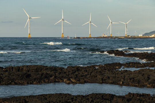 Sinchang Wind Farm Across Basalt