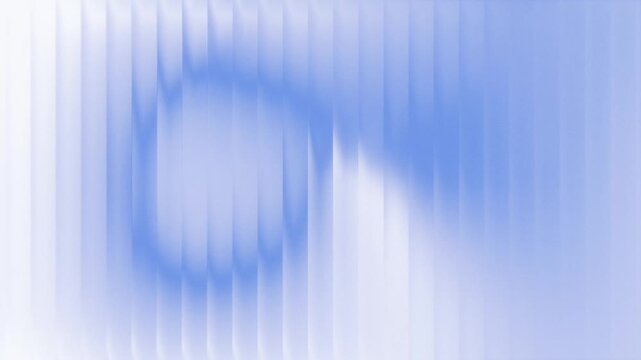 Abstract blue gradient motion with fluted glass texture and vertical line distortion effect.