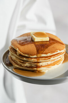 Maple syrup pancakes