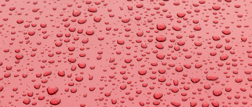 Waterdrops on metal