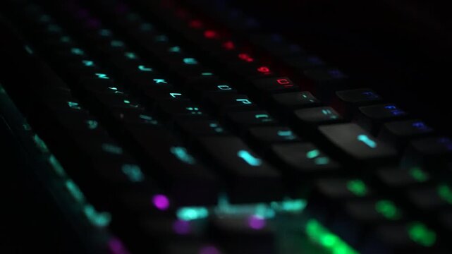fiber optics background with lots light spots