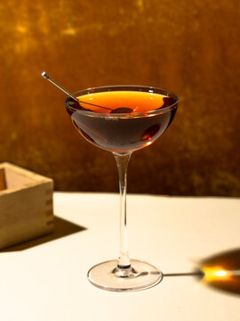 Cocktails at the bar