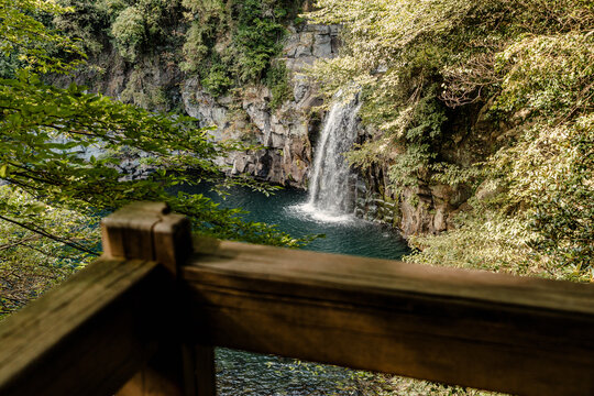 Third Cheonjeyeon Falls Through Forest