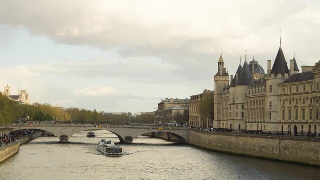 Seine River and Historic Paris Architecture, France