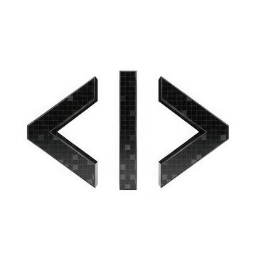 Modern code bracket icon design