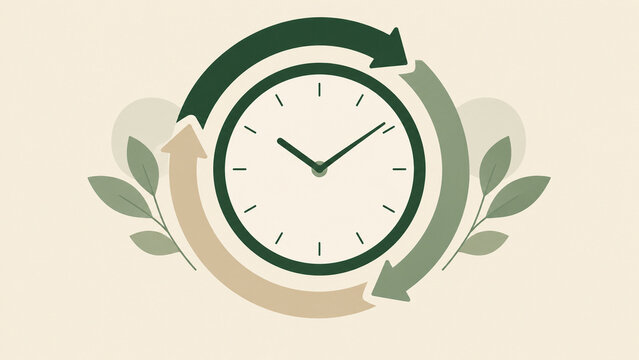 Illustration d'une horloge symbolisant la gestion du temps