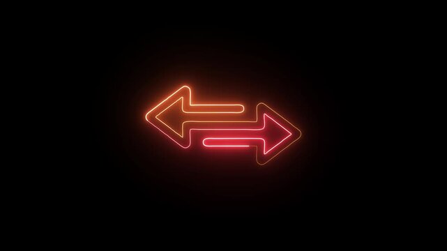 Two Arrows Icon Collection With Directional Exchange Movement Navigation Transfer Vector Graphic Elements