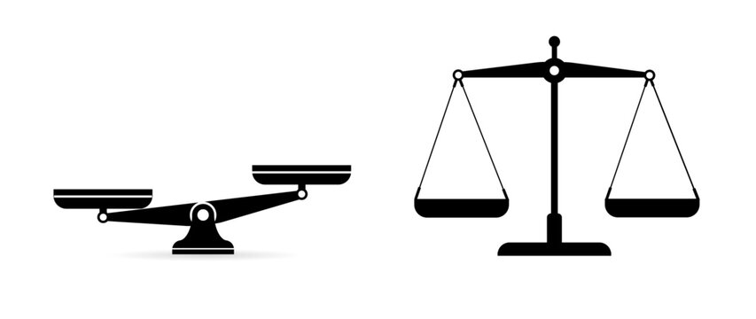 Scales, Flat design vector illustration