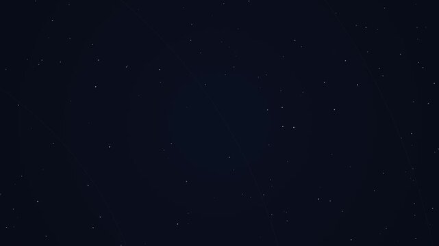 Minimalist Flat Animated Solar System with Orbiting Planets and Glowing Sun, Seamless Loop for Astronomy Education Infographic.