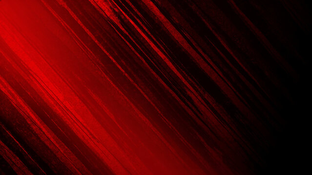 Bold Red Abstract Background With Diagonal Brush Stroke Texture And Dark Gradient Effect