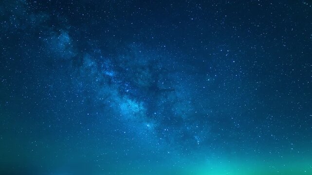 Astrophotography Milky Way Galaxy in Summer Sky 24mm Time Lapse