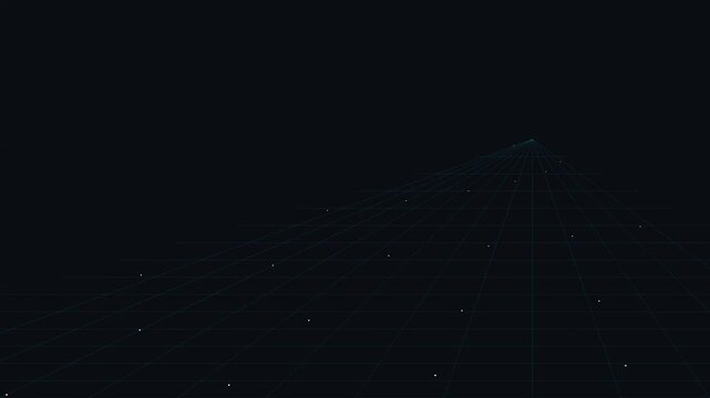 Dark technical grid background with subtle data points
