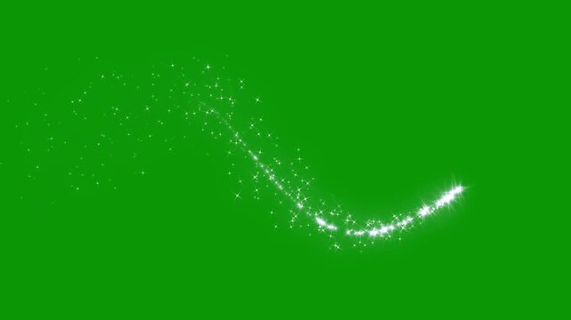 Glitter sparkles twinkle stars line and twinkle sparkle stars animation, magic sparkles, cartoon doodle sparkles, glitter line stars, shining sparkle motion on transparent on green screen. 4K video